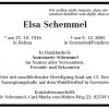 Schemmel Elsa 1916-2005Todesanzeige